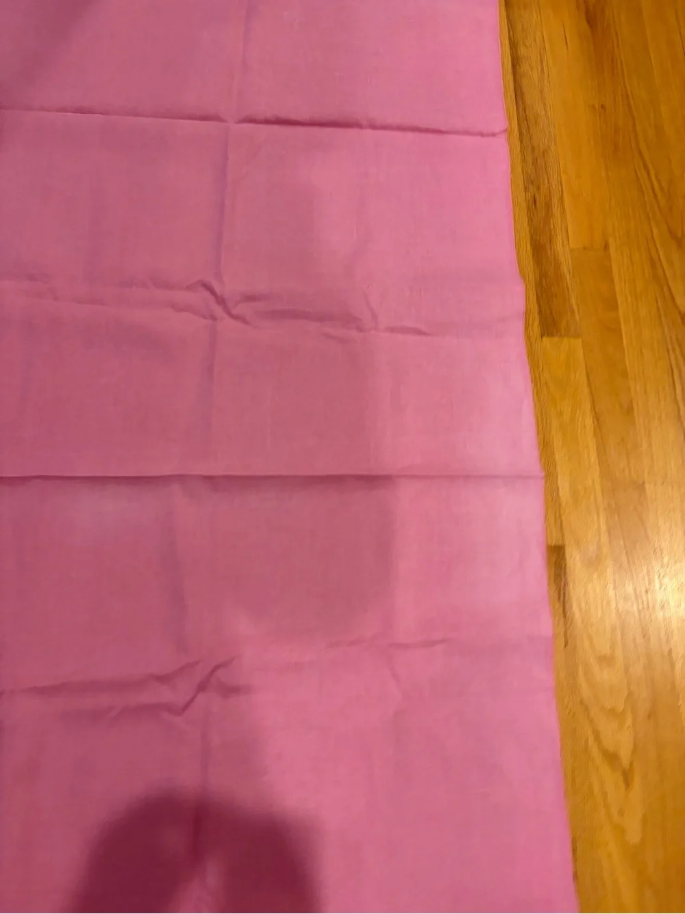 Soft Pink Linen tablecloth - Folded , approximately 86